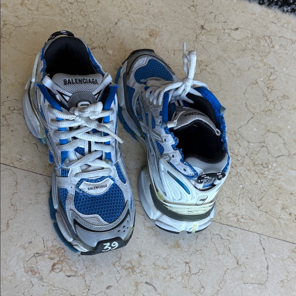 Balenciaga Sneakers in Blue and White